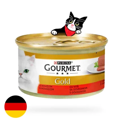 کنسرو گربه پته با طعم گوشت گورمت (آلمان)