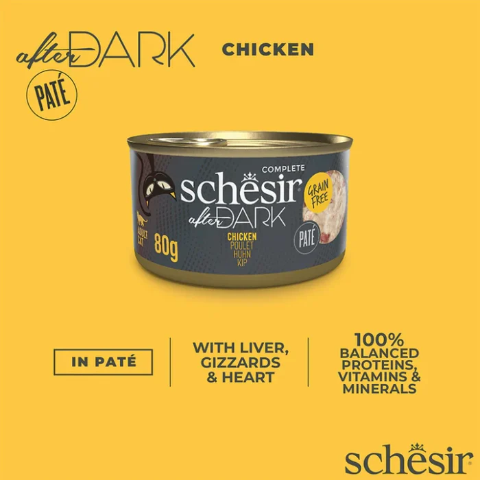 کنسرو گربه پته شسیر با طعم مرغ - Schesir Pate chicken