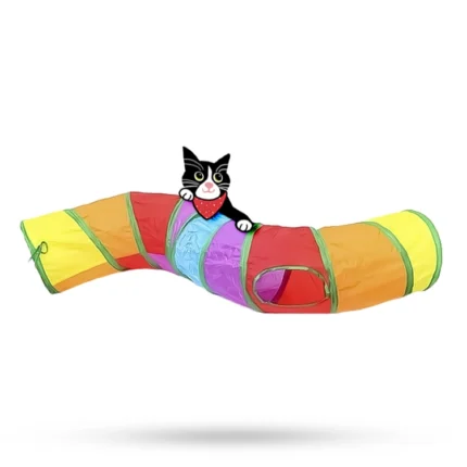 تونل گربه تک راه چند رنگ - Multi-color one-way cat tunnel