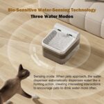 ظرف آبخوری هوشمند گربه سنسور دار بی‌سیم شارژی حجم 4 لیتر - Smart cat water bowl with wireless rechargeable sensor, volume 4 liters