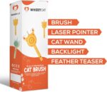 برس مو گربه لیزر دار با دکمه تخلیه مو مدل کونگفو - Kungfu laser cat hair brush with hair discharge button